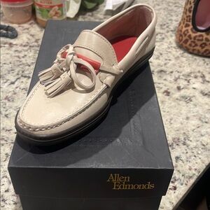 Allen Edmonds Cream Tassel Loafers for Men